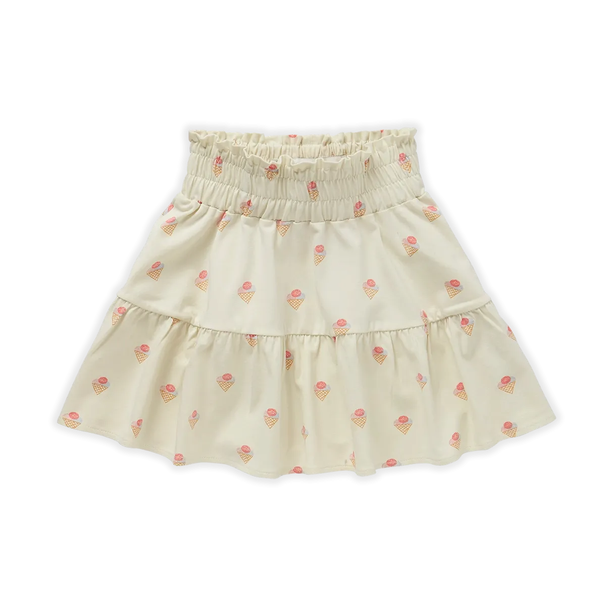 1177-SMOCK SKIRT ICE CREAM PRINT