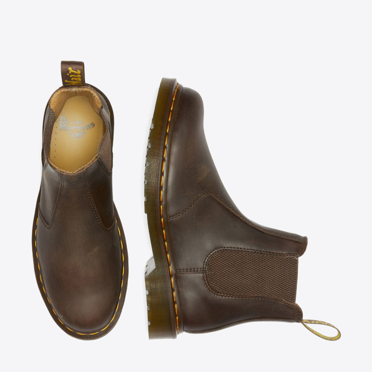 2976 Yellow Stitch Crazy Horse Chelsea Boot