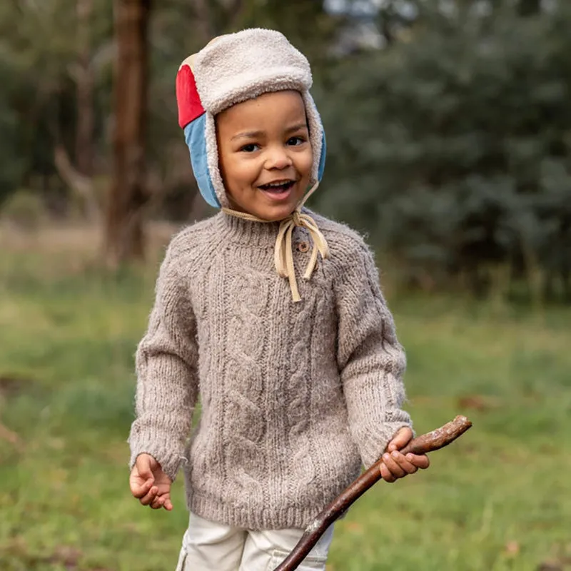 Acorn Aviator Cord Beanie - Multi