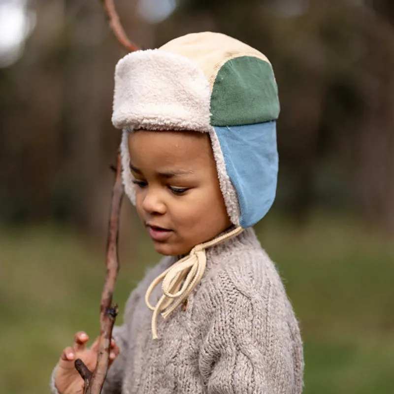 Acorn Aviator Cord Beanie - Multi