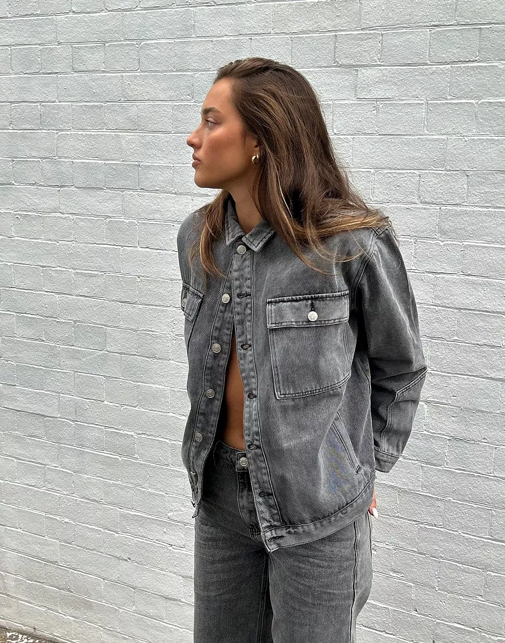 Adrian Denim Jacket (Acid Wash)