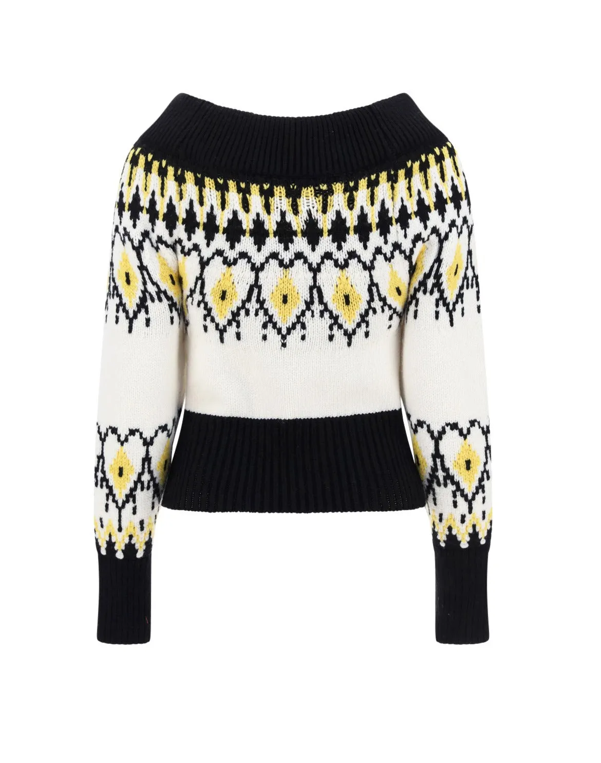 Alexander McQueen Pattern Intarsia Knit Jumper