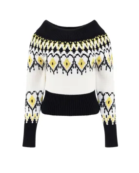 Alexander McQueen Pattern Intarsia Knit Jumper