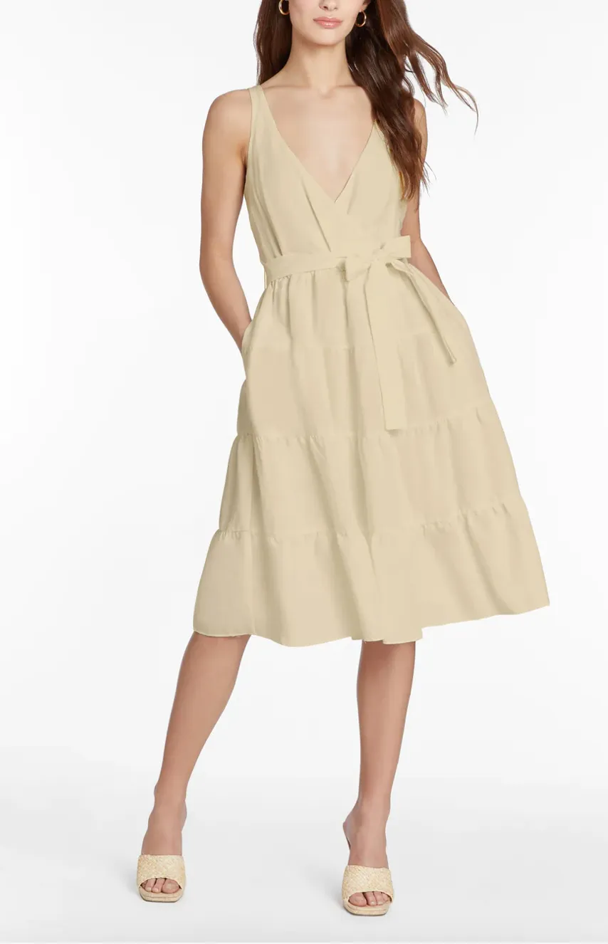 AMANDA UPRICHARD CORTLAND LINEN DRESS