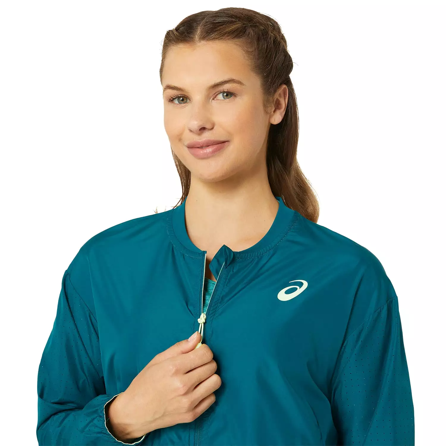 Asics Bomber Jacket Nagino Dames Groen