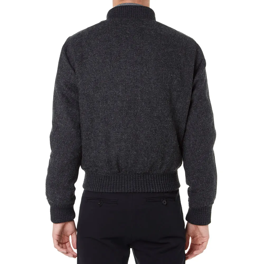 Aspesi Shetland Wool BomberCharcoal