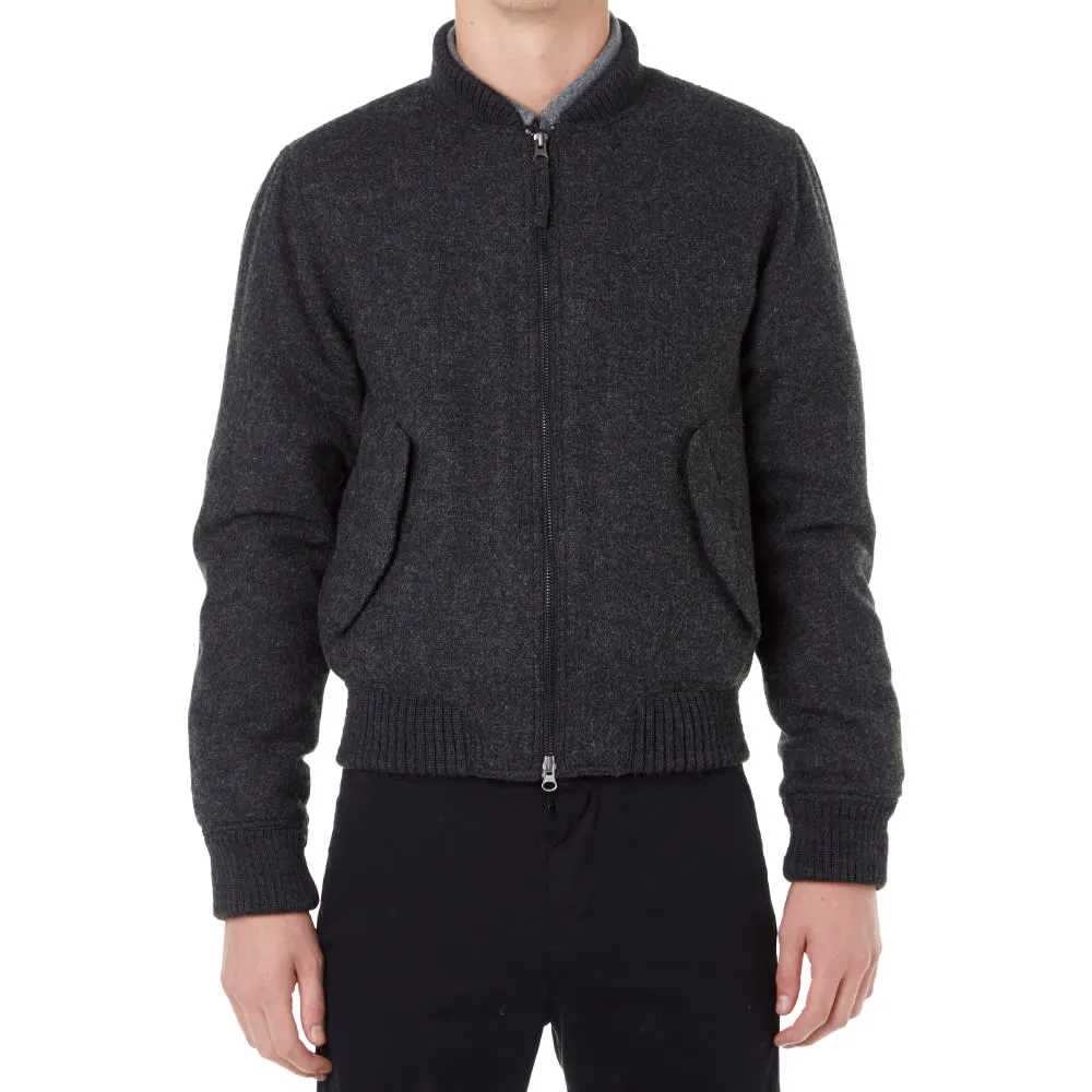 Aspesi Shetland Wool BomberCharcoal