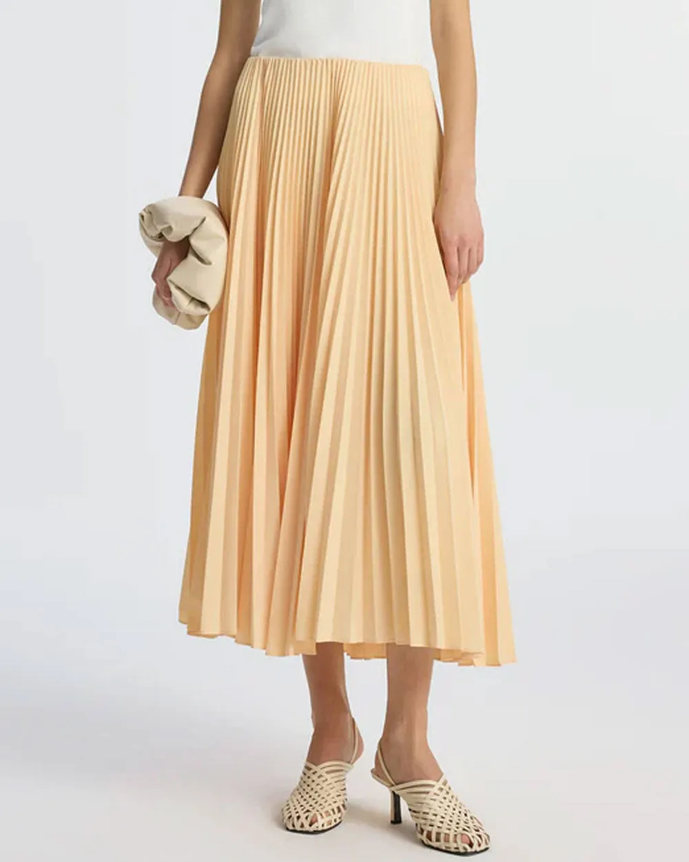 Au Lait Pleated Tatum Skirt