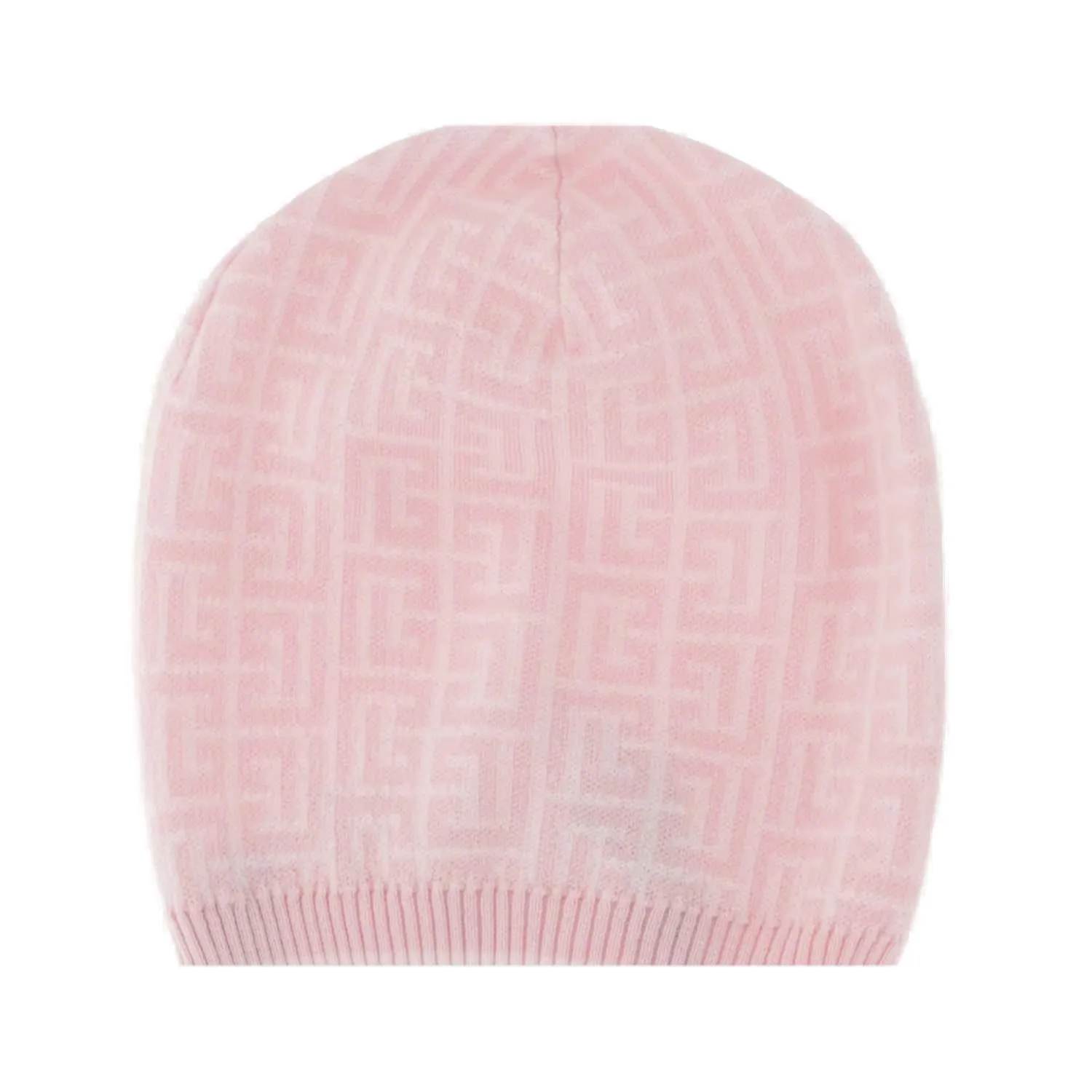 Balmain All-Over Patterned Ribbed Beanie