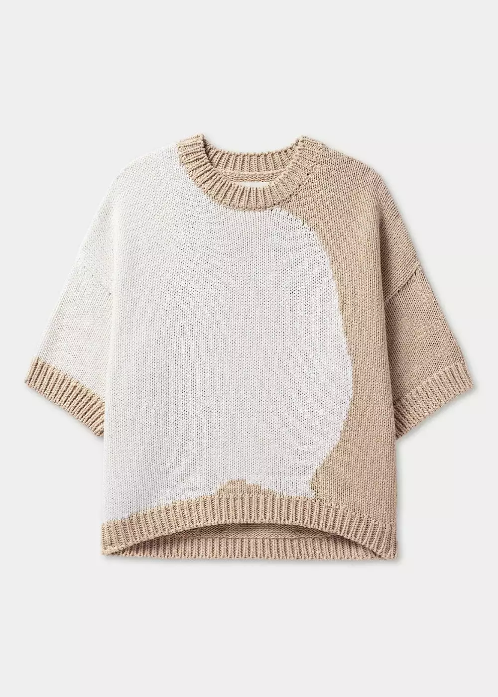 Bicolour Cotton Sweater