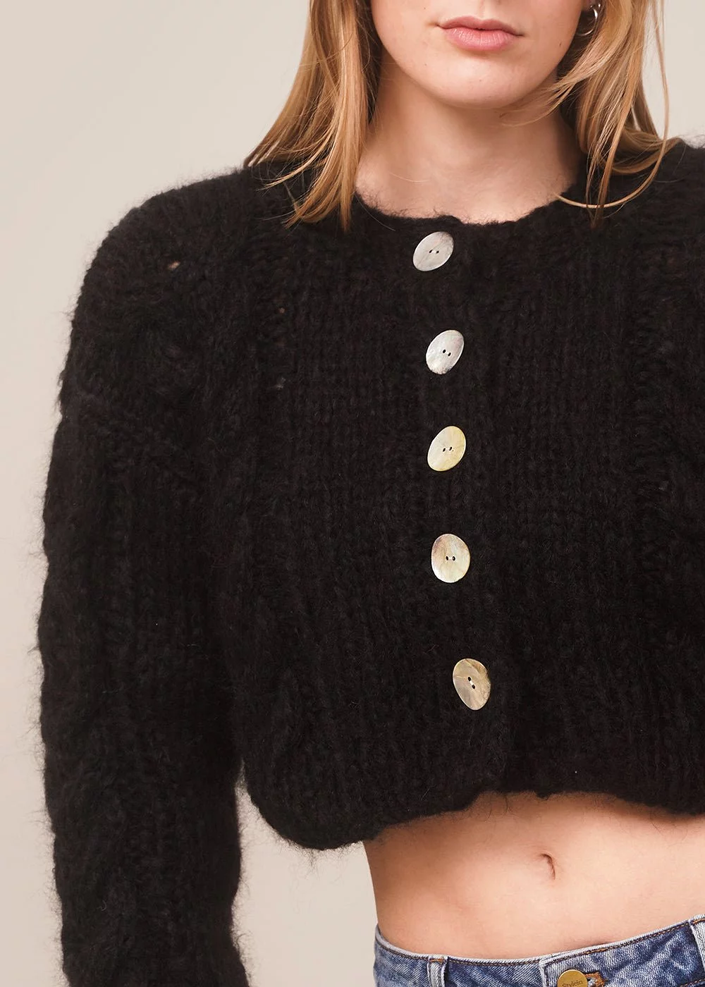 Black Francesca Cardigan