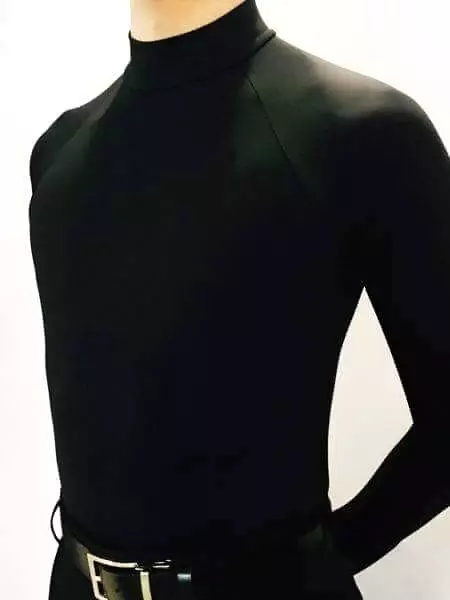 Black Turtleneck Latin Shirt