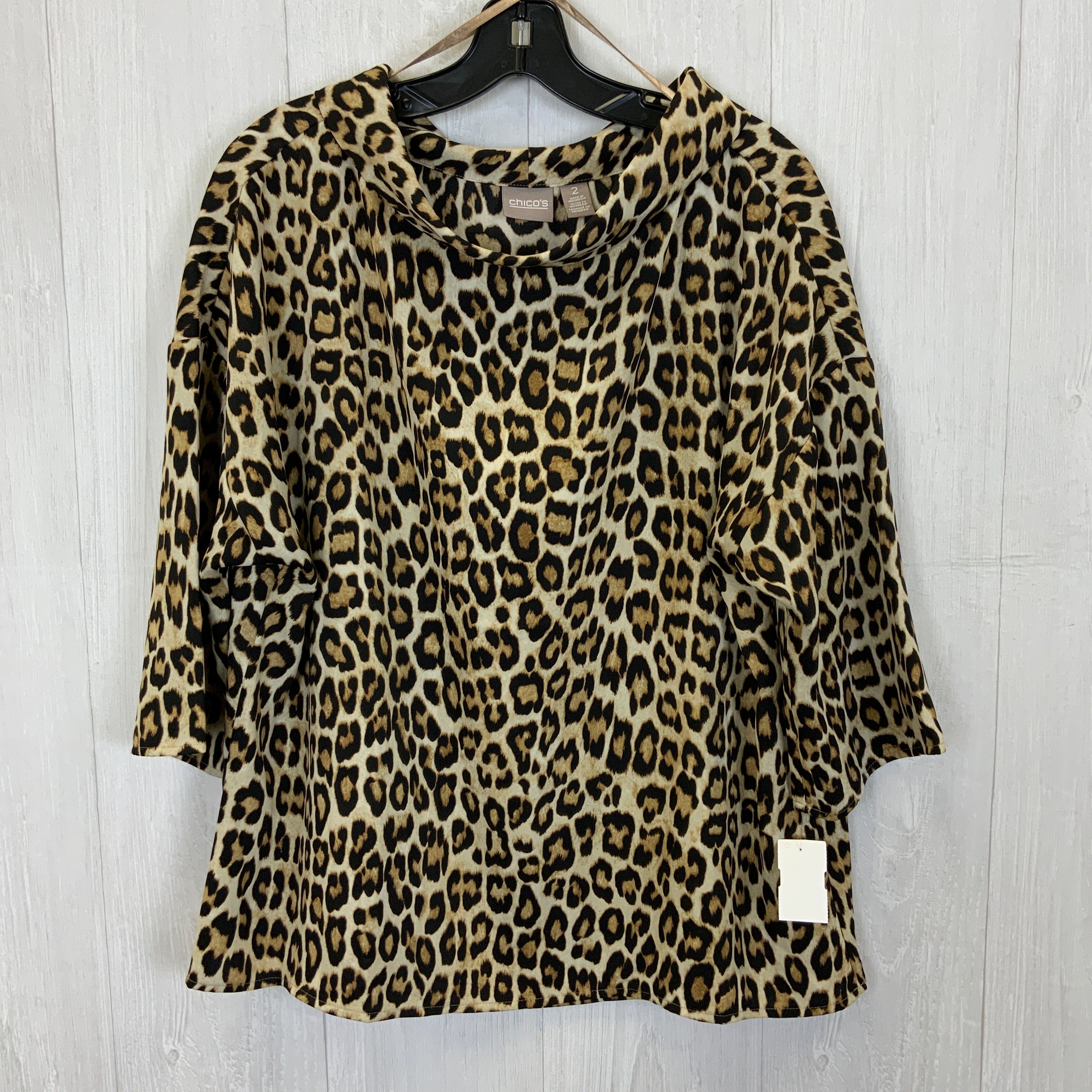 Blouse Short Sleeve By Chicos  Size: L