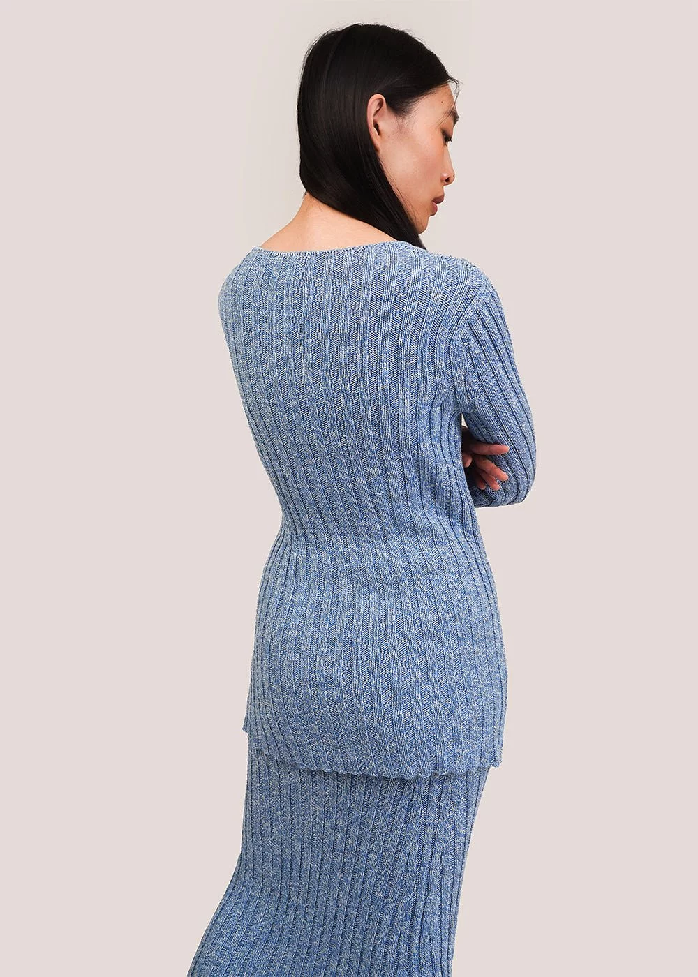 Blue Melange Loulou Cardigan