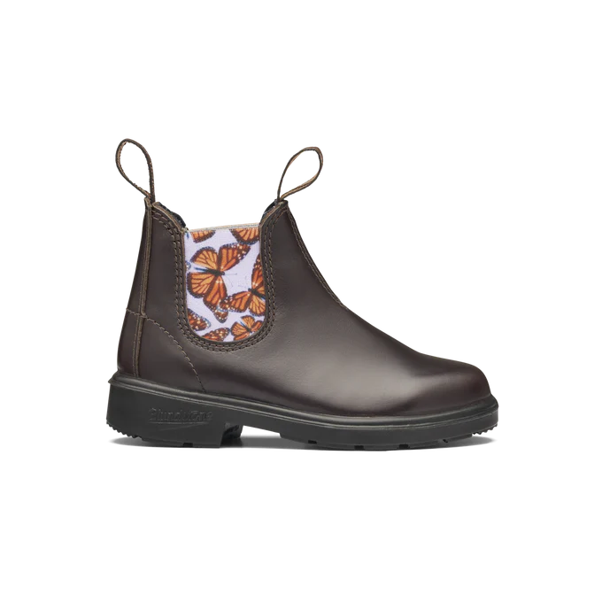 Blundstone 2395 - Kid's Brown with Butterfly Lilac Elastic