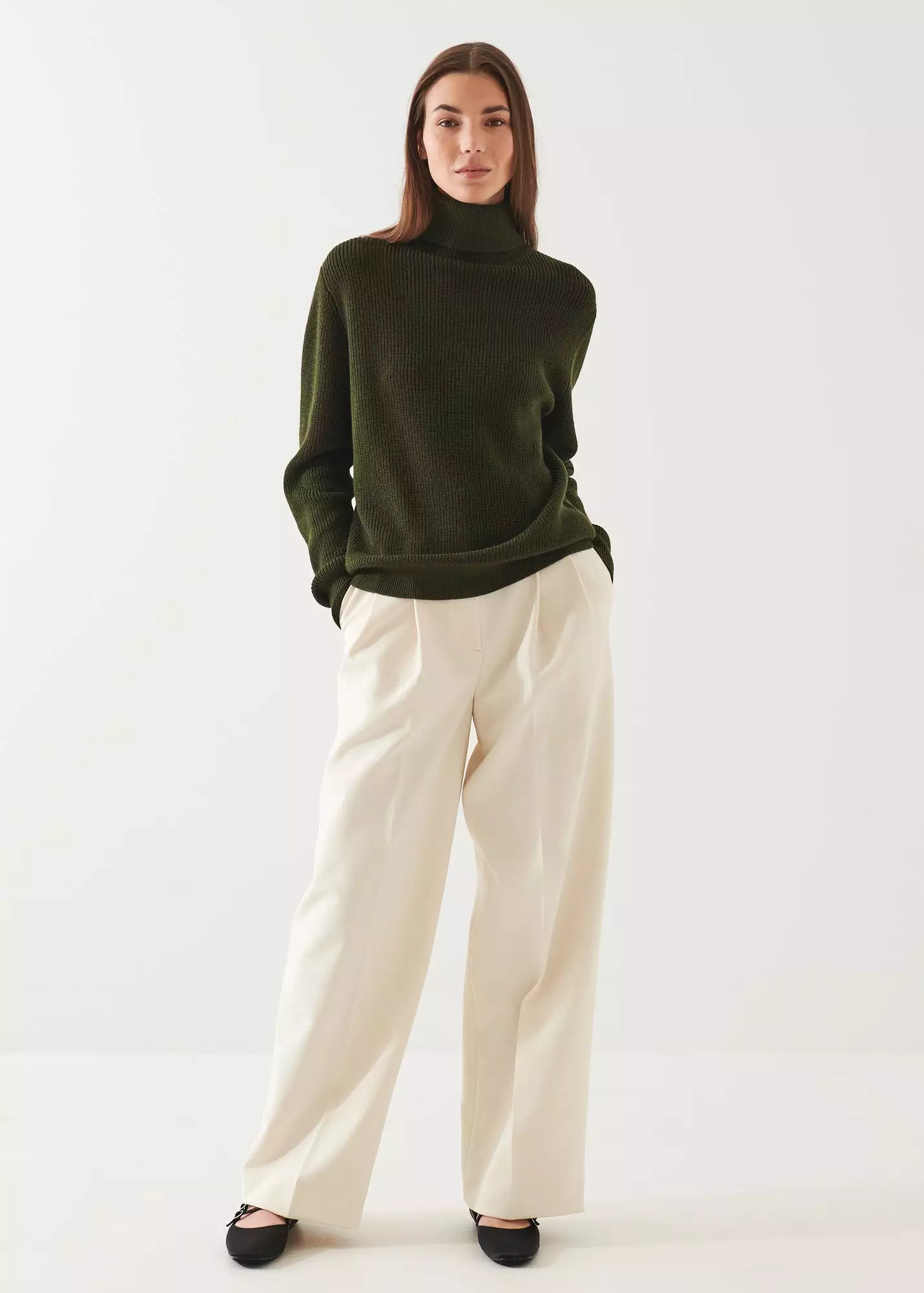 BOYFRIEND RIBBED TURTLENECK