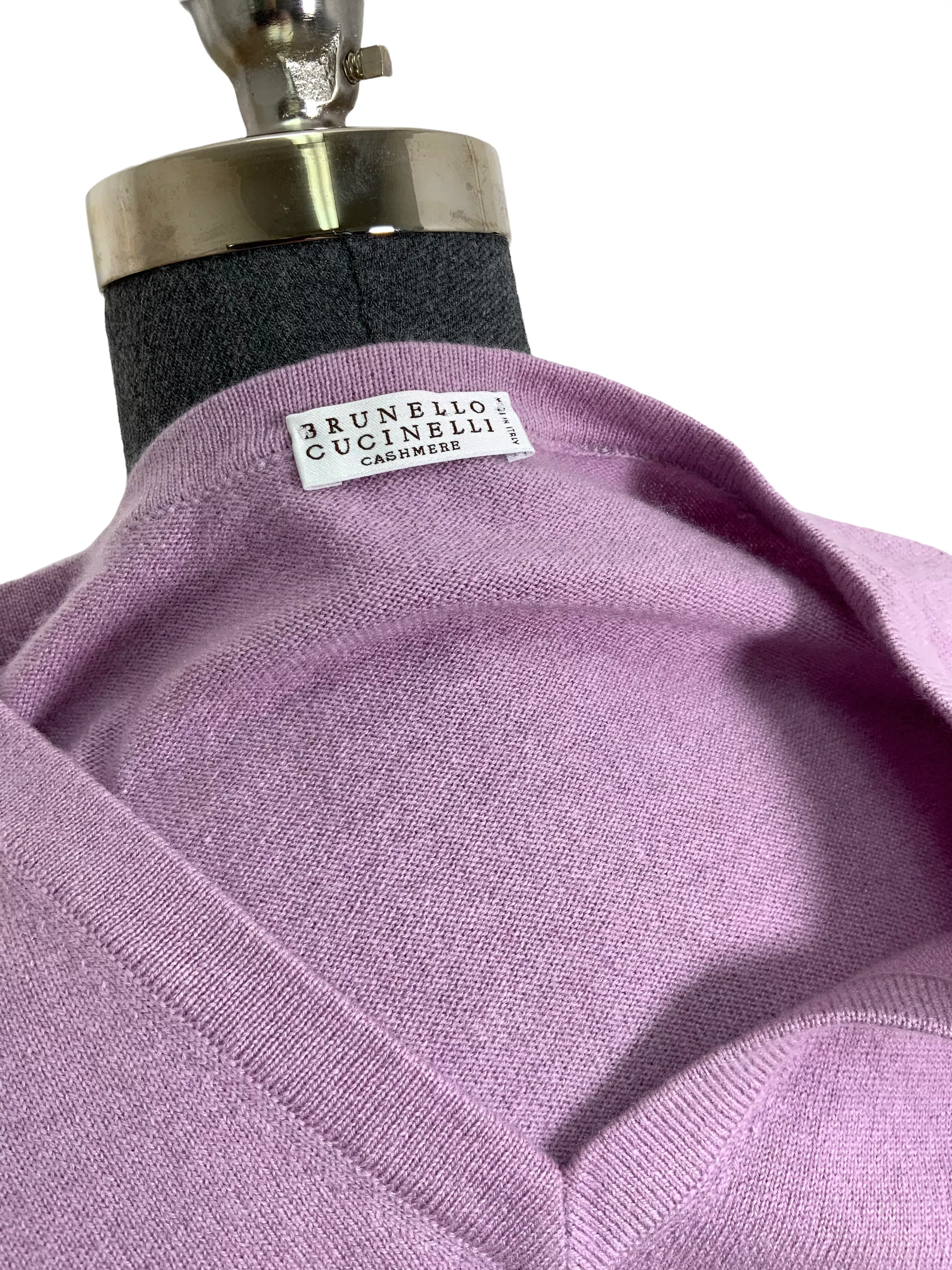 Brunello Cucinelli Cashmere V Neck Sweater Size S