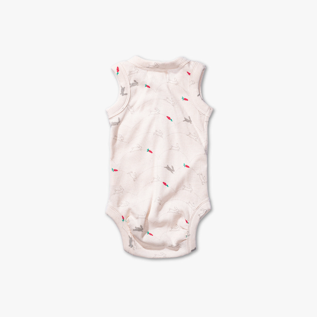 Bunnies Waffle Tank Bodysuit