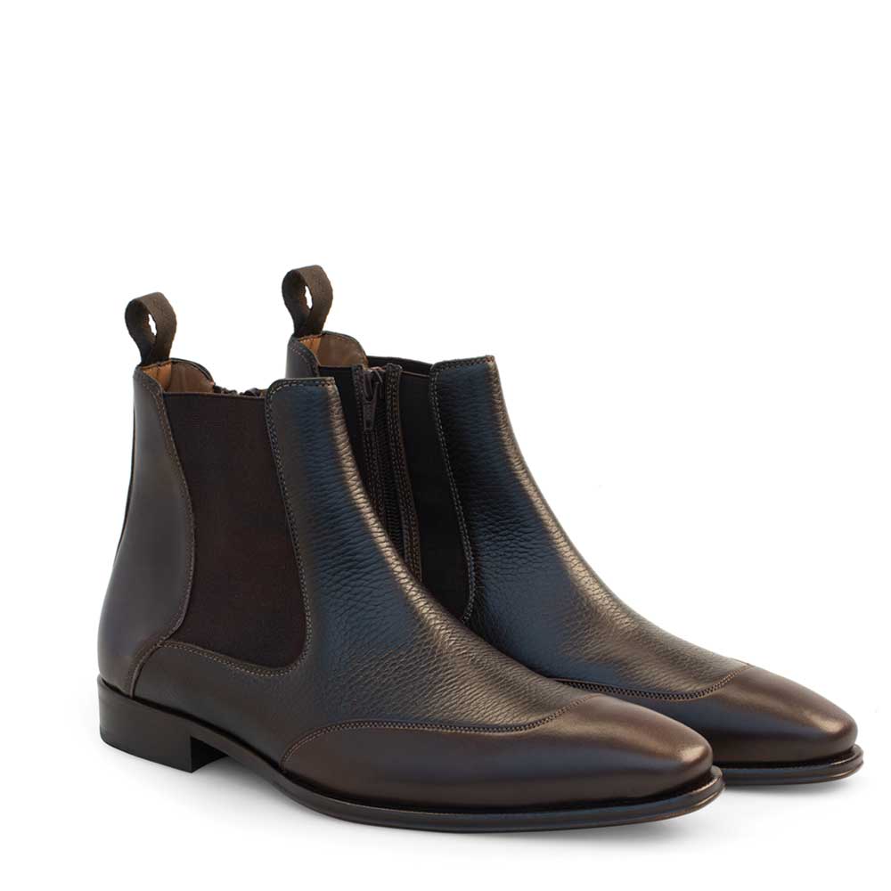 Cadence Leather Side Zip Chelsea Boot