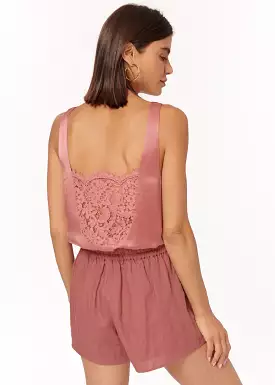 CAMI NYC MARLENY CHARMEUSE CAMI CORDIAL