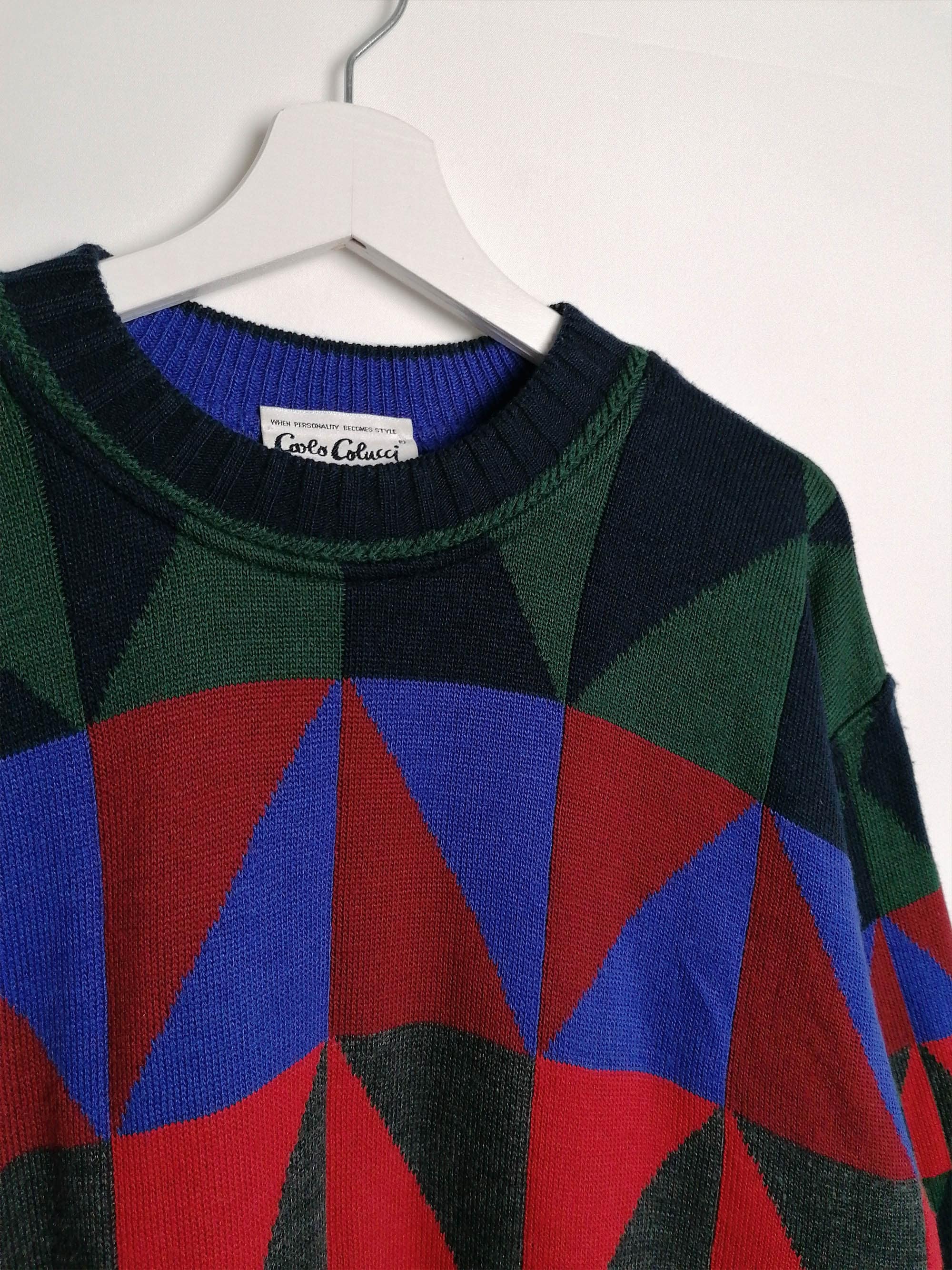 CARLO COLUCCI Unisex Retro Sweater - size L / 52