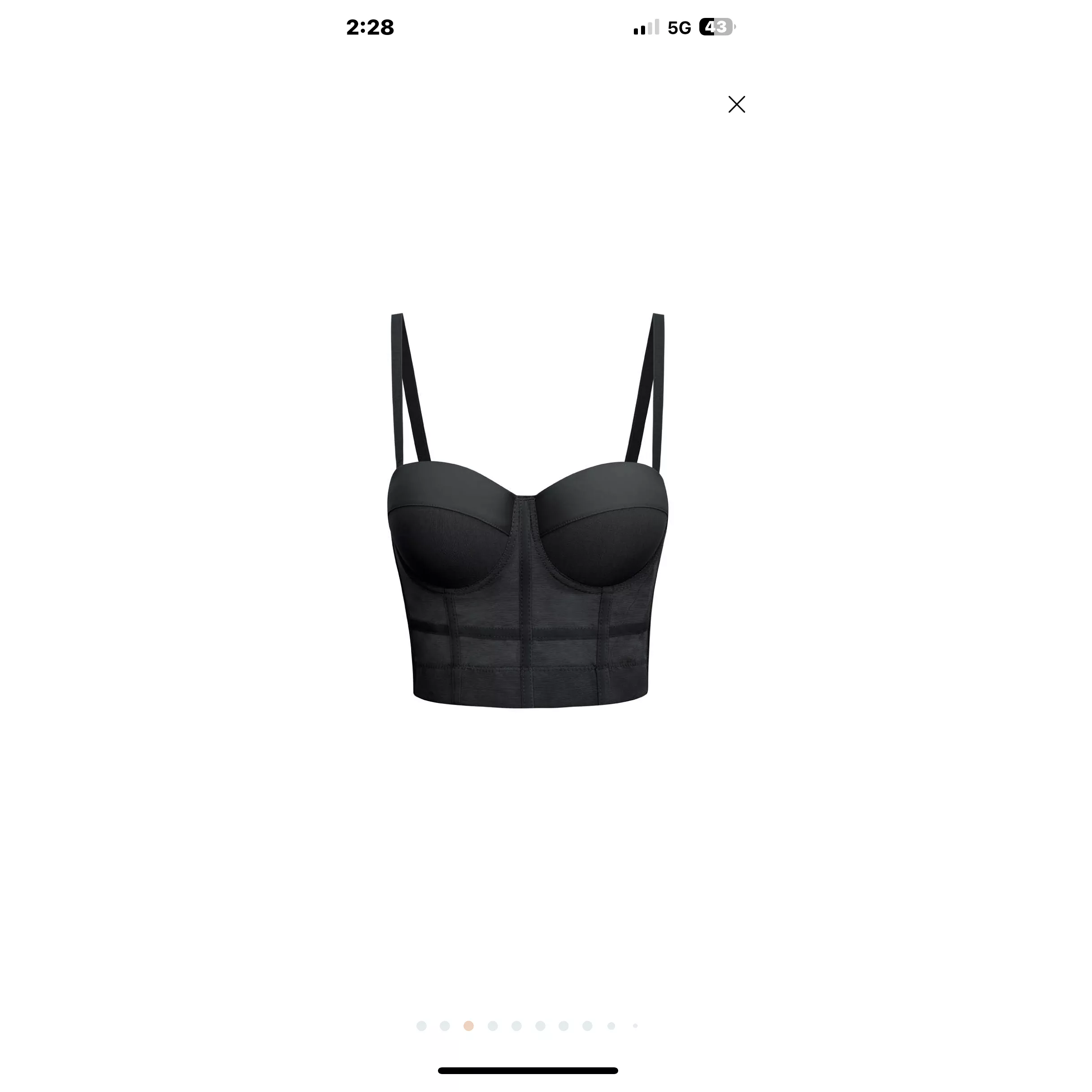 Corset mesh push up bra