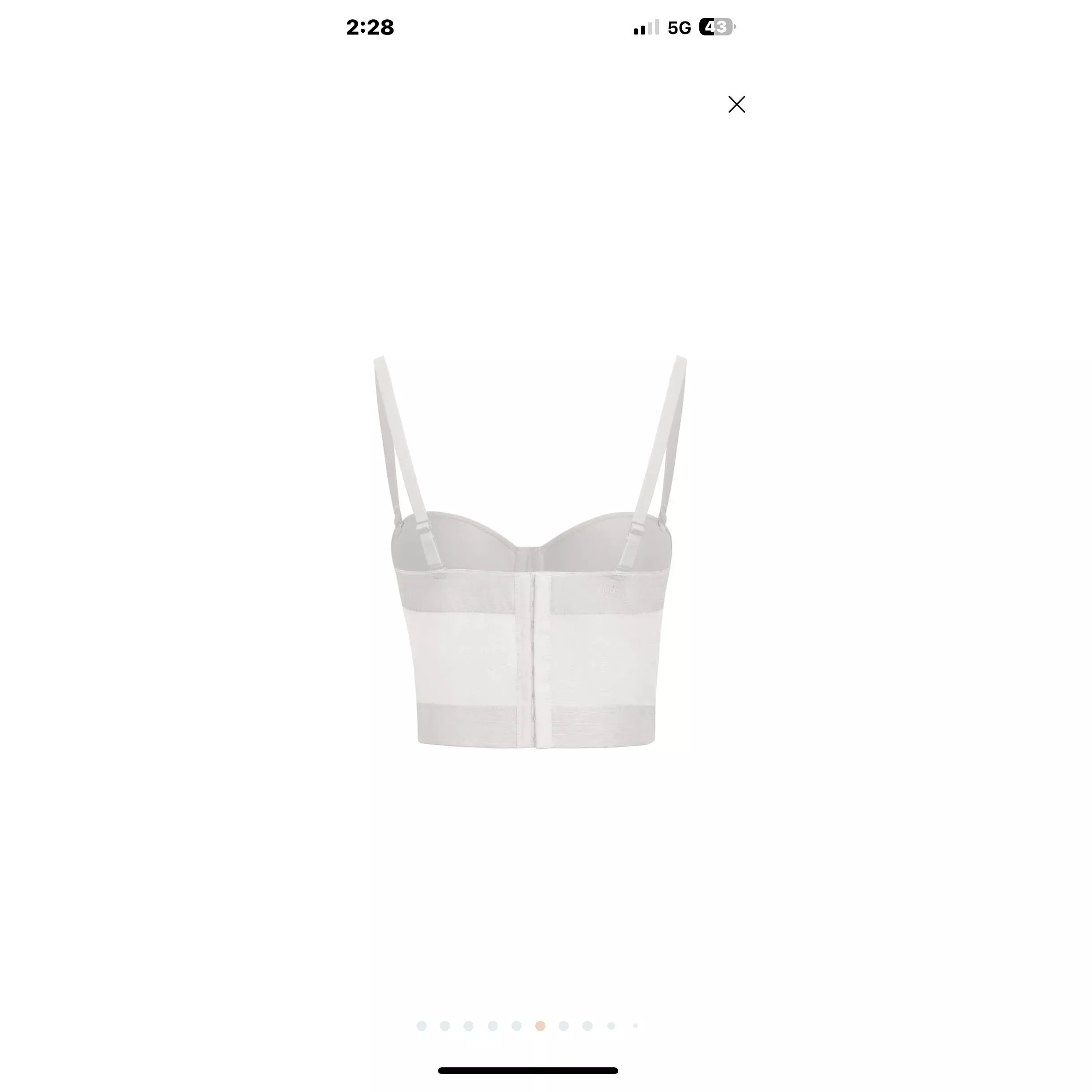 Corset mesh push up bra