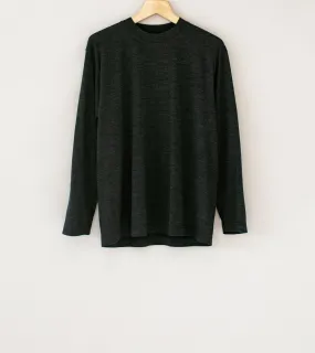 Fil Melange 'Woods Long Sleeve Pullover' (Charcoal Black Wool)