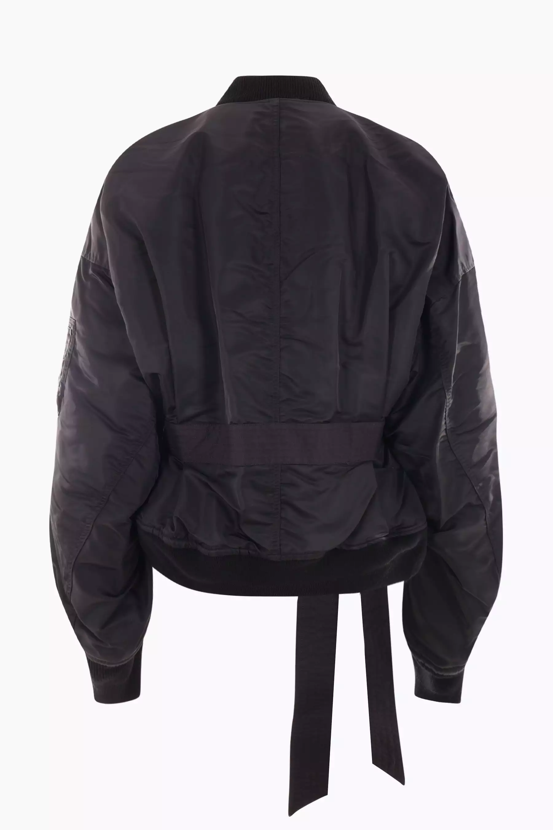 Flight nylon oversize bomber jacket