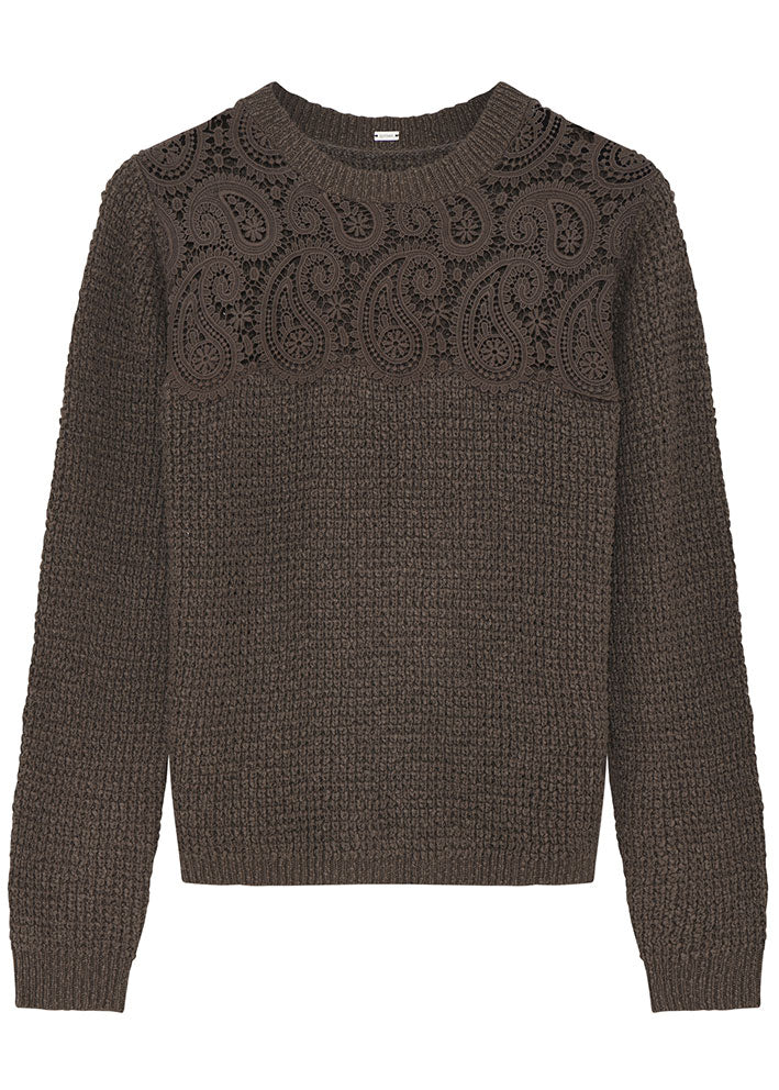 Gustav Jami knit with lace 51415 Sweater - Animal Fur