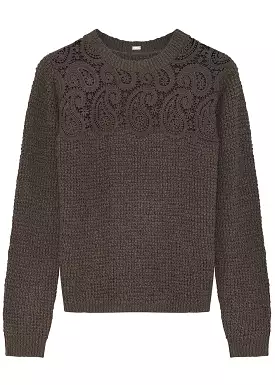 Gustav Jami knit with lace 51415 Sweater - Animal Fur