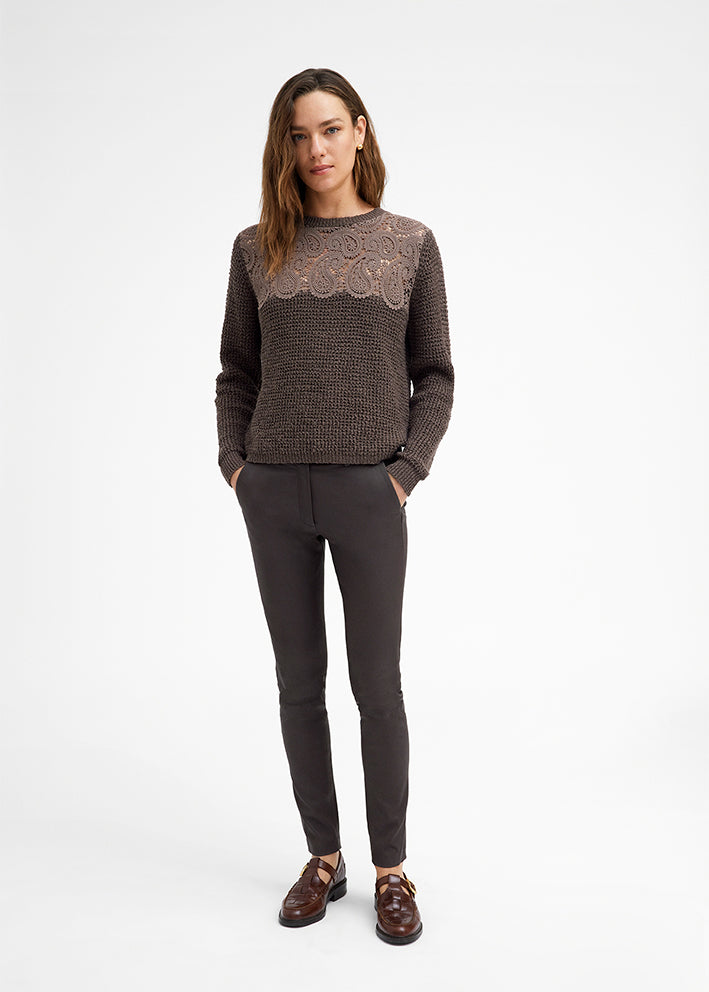 Gustav Jami knit with lace 51415 Sweater - Animal Fur