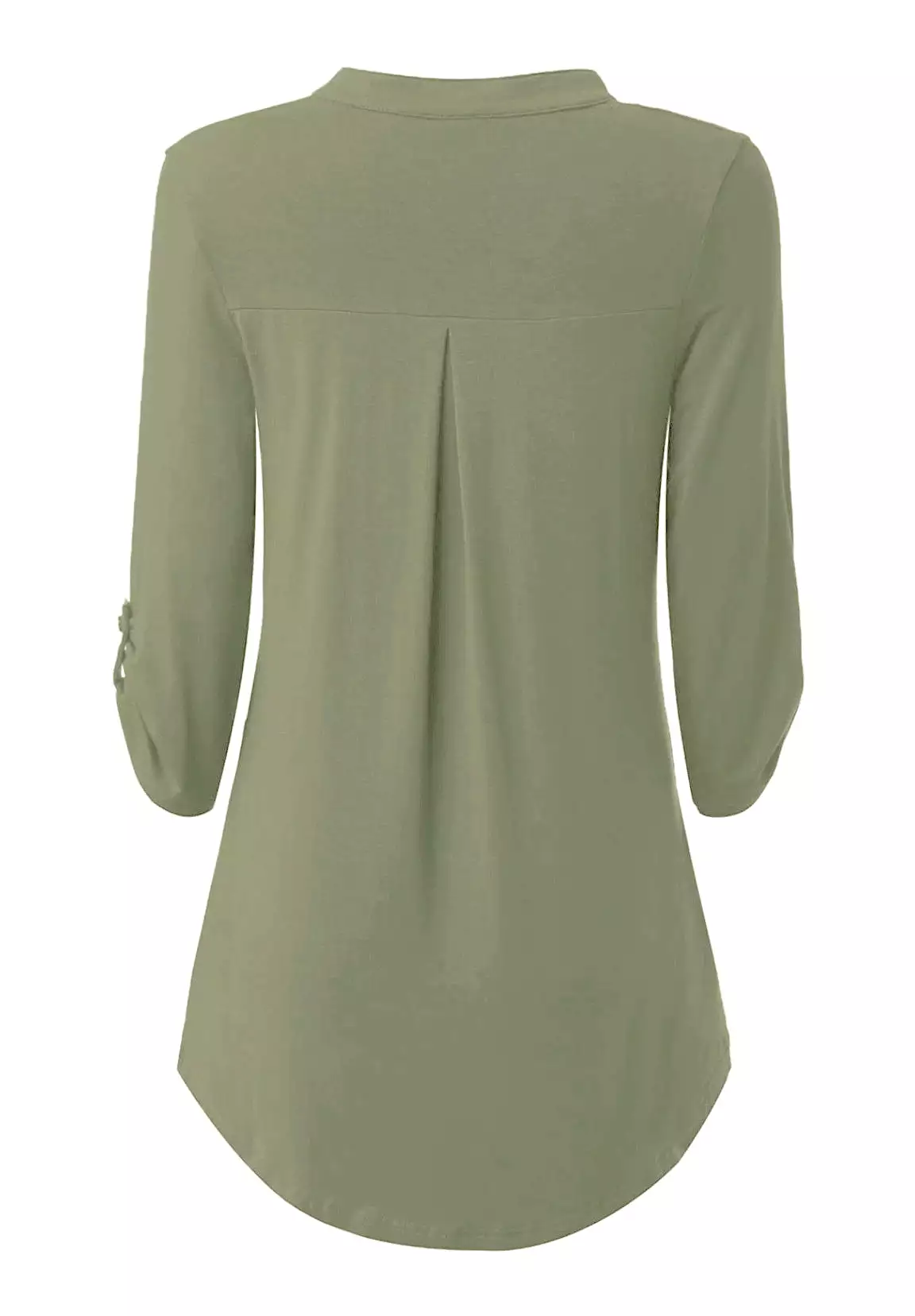 Haute Edition Women's 3/4 Sleeve Tunic Tops S-3X Solid. Plus size available.