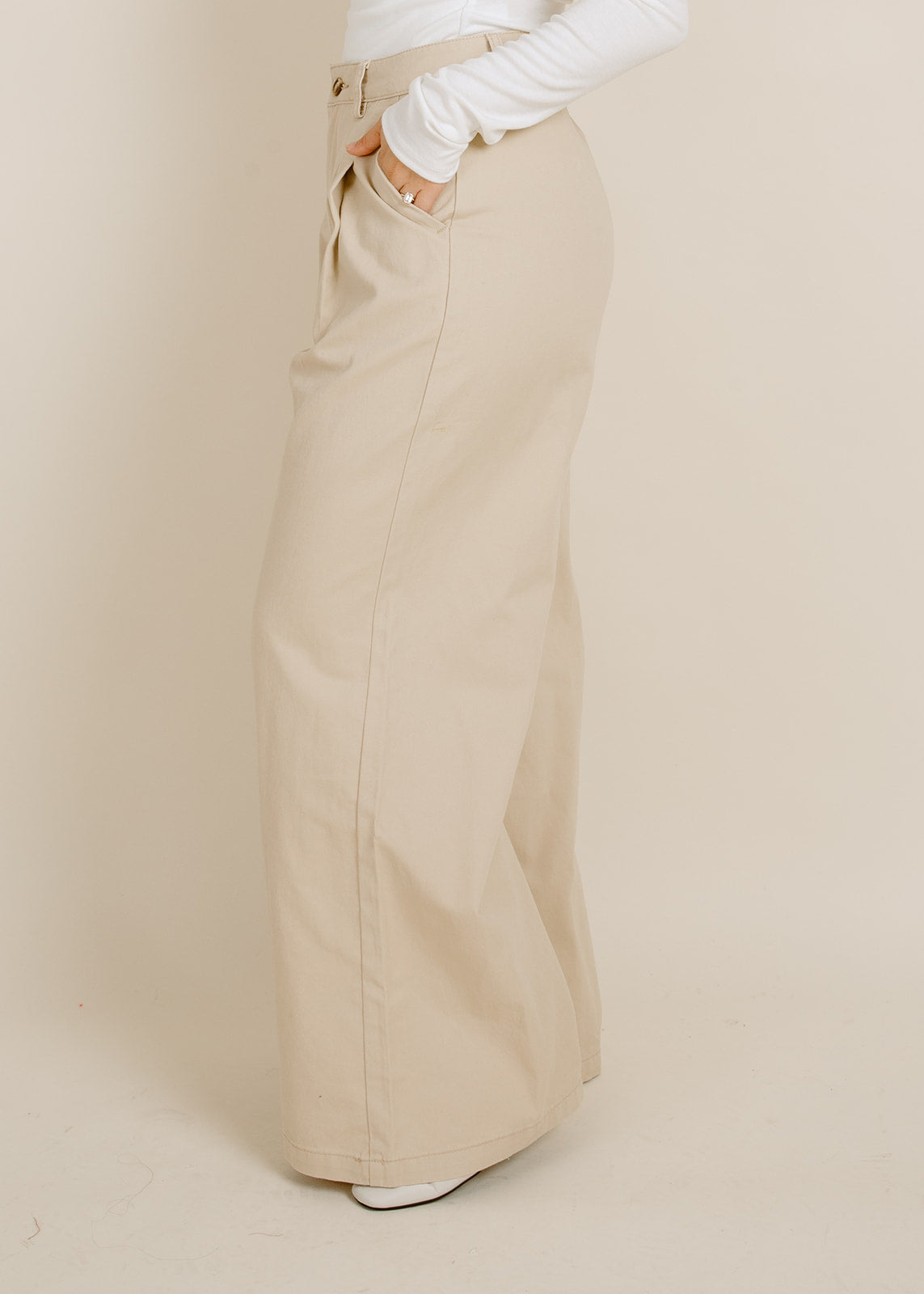 Honeycomb Pants - Beige