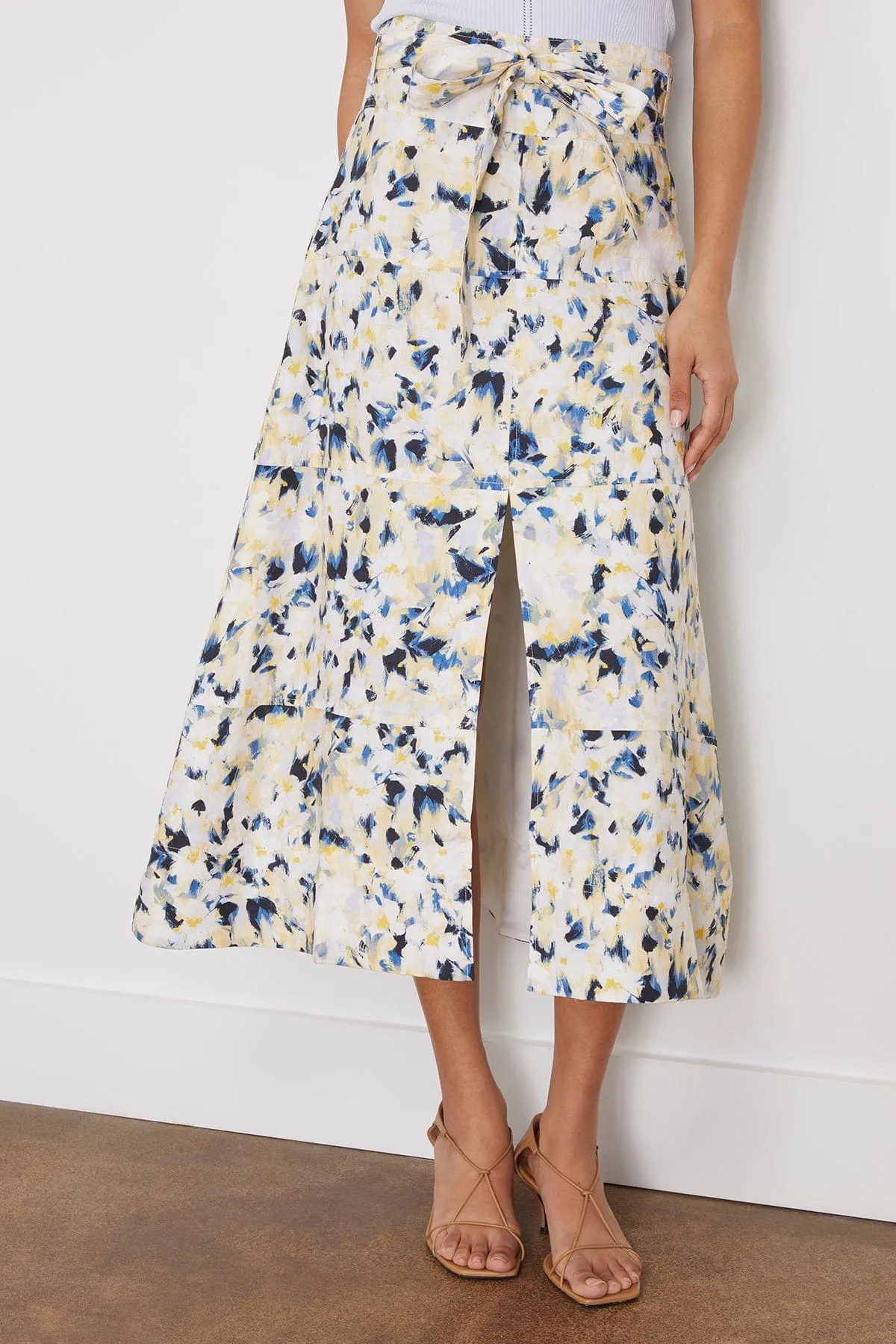 Hudson Skirt in Cream/Maritime Blue (TS)