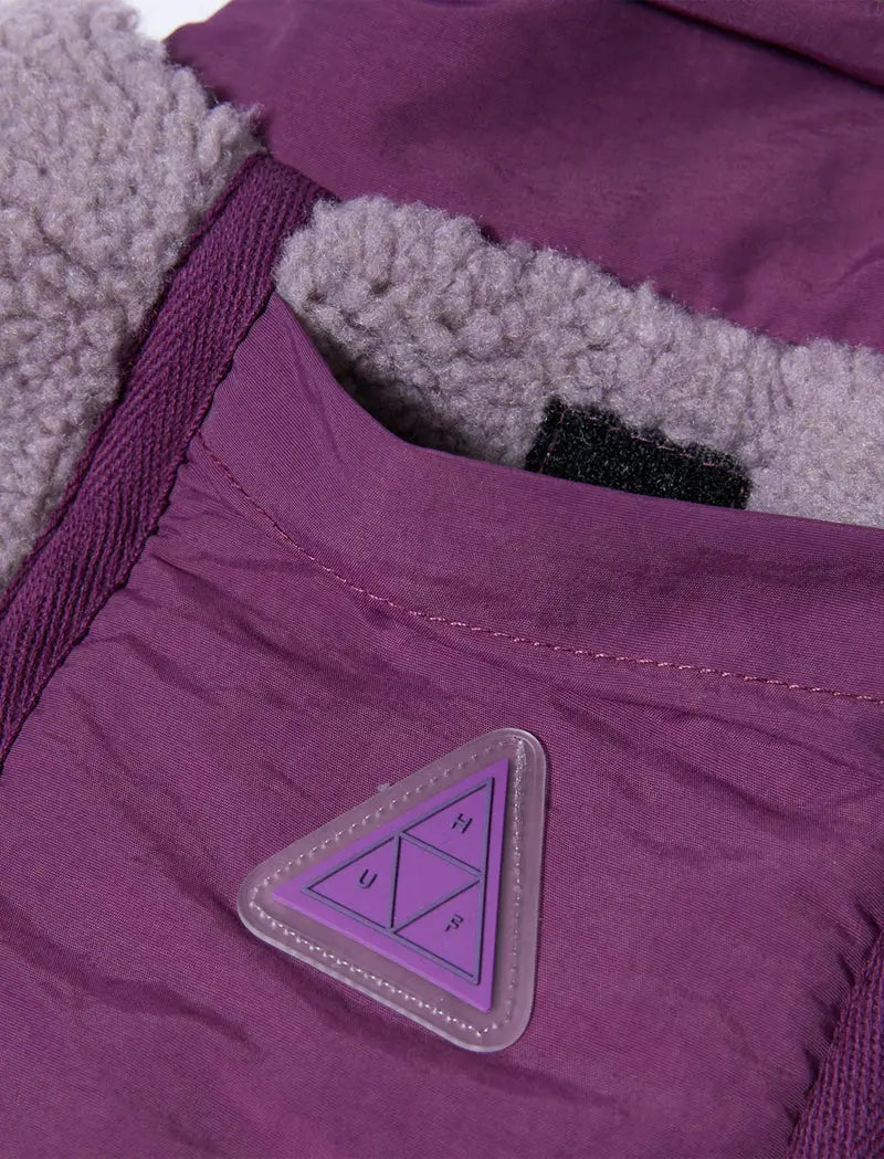 Huf Womens Livingston Sherpa Jacket Dust Purple