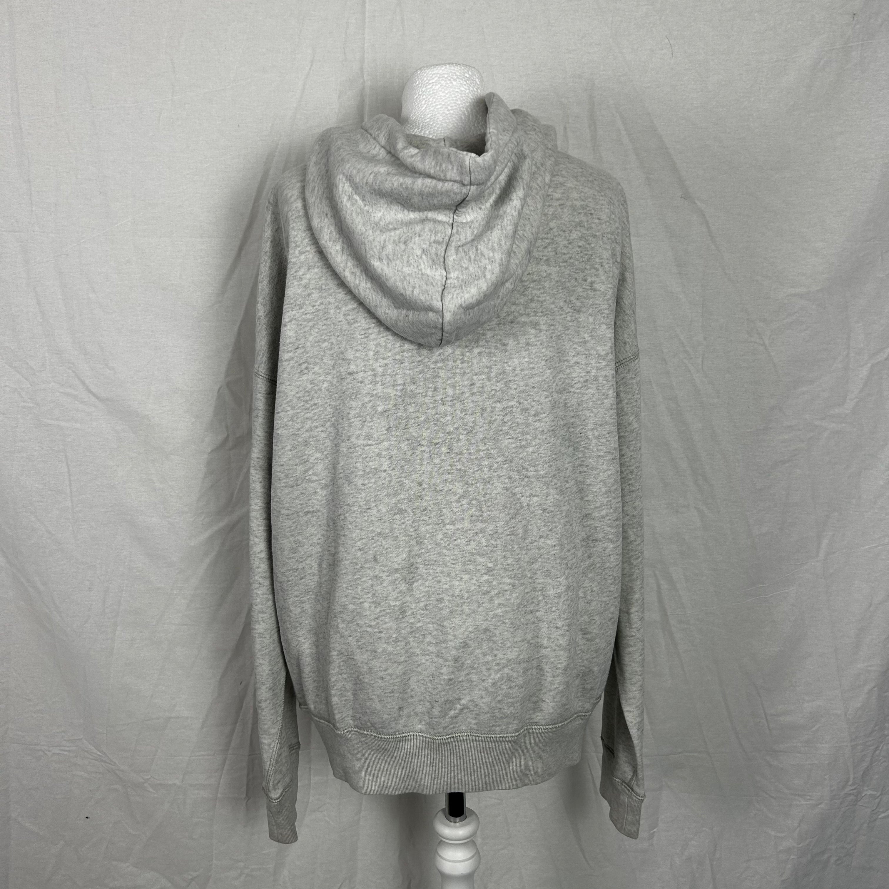 Isabel Marant Etoile 325 Pale Grey Logo Hoodie M