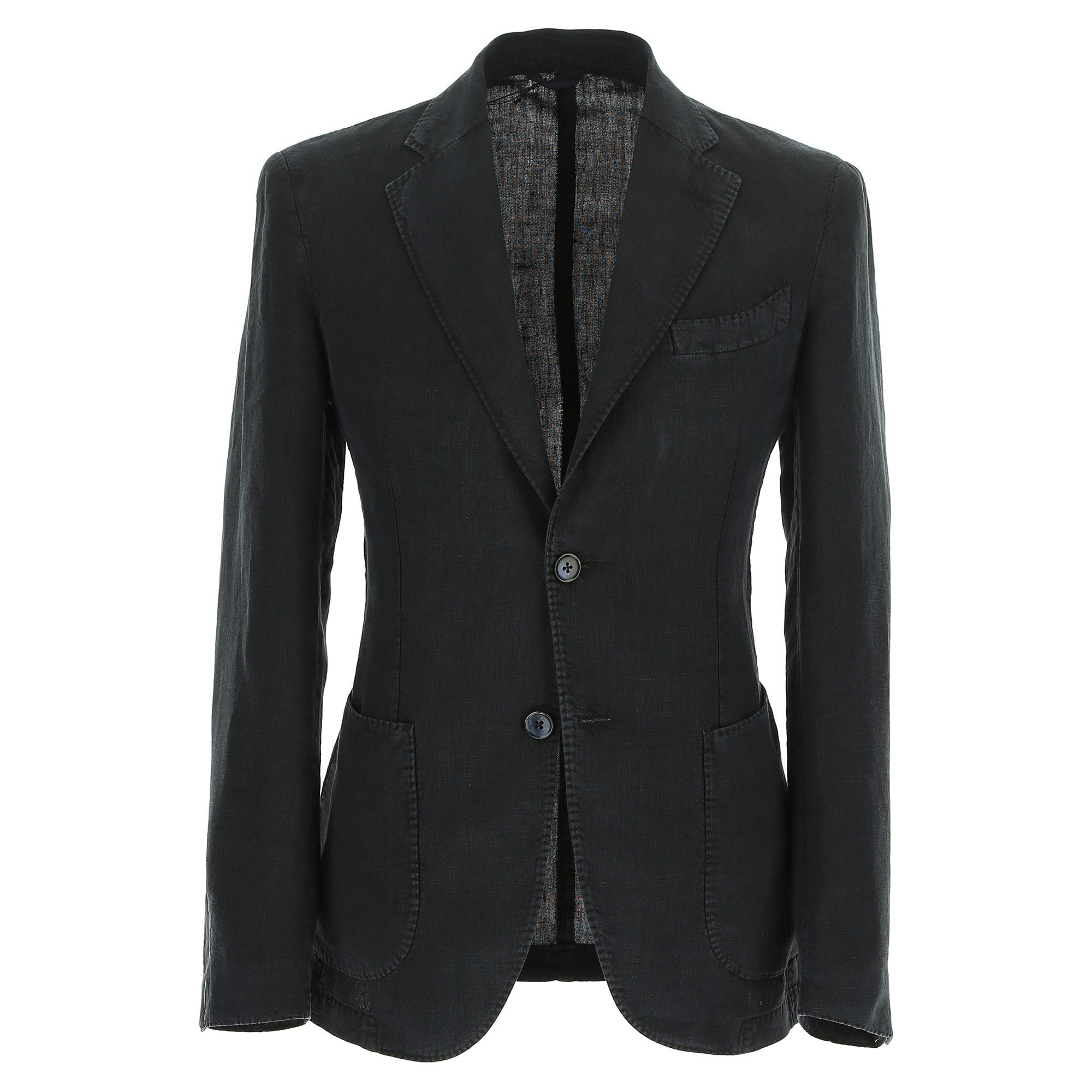 LINEN BLAZER BLACK