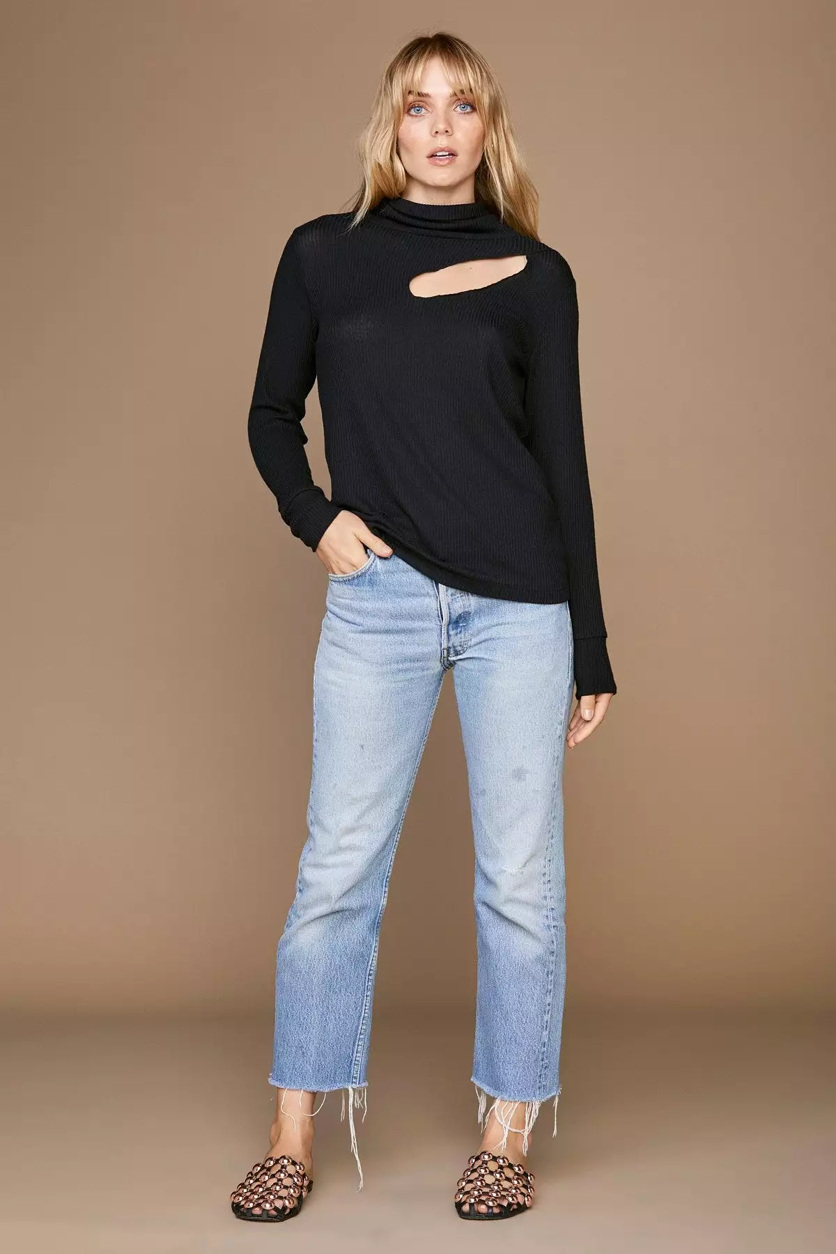 LNA Sims Turtleneck Top