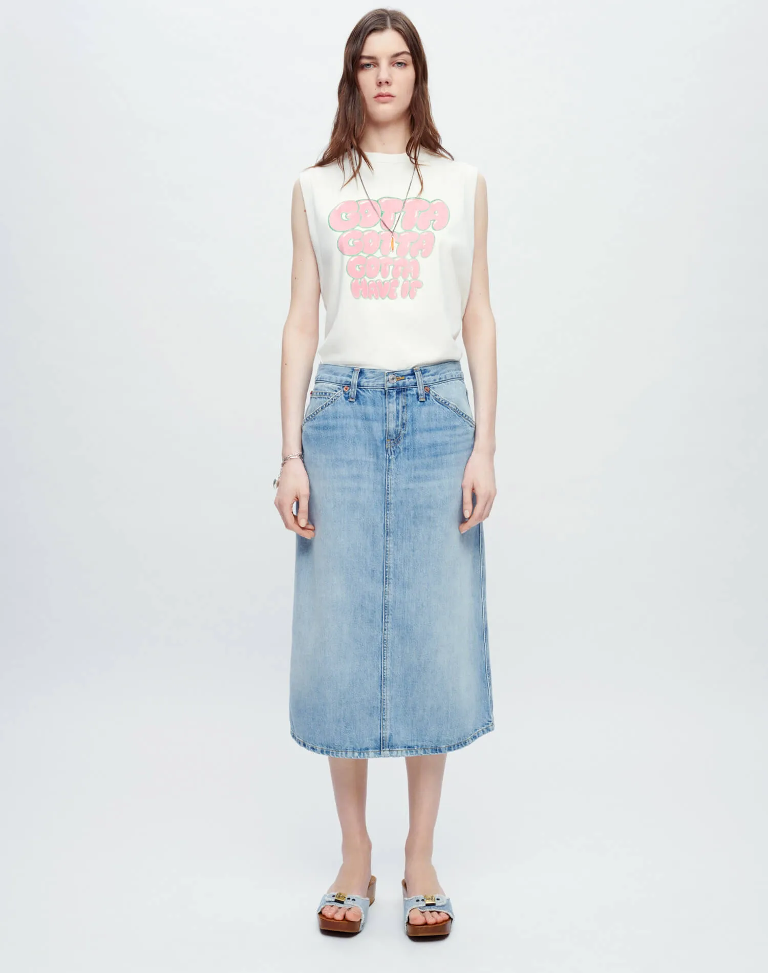 Low Rider Midi Skirt - Vintage Flow