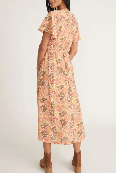 MARINE LAYER EMLYN MIDI DRESS