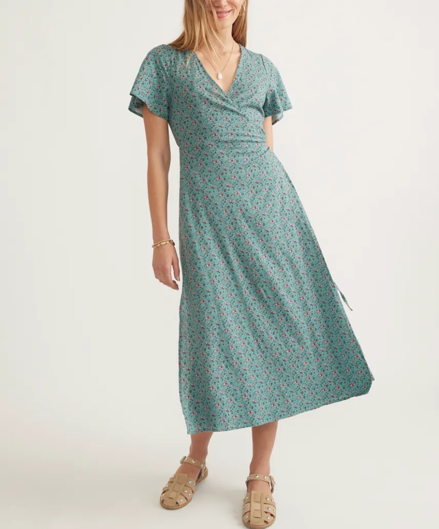 MARINE LAYER EMLYN MIDI DRESS