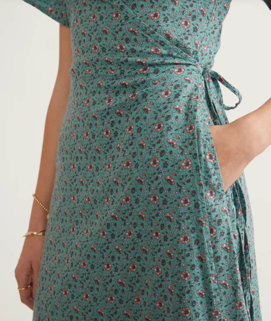 MARINE LAYER EMLYN MIDI DRESS