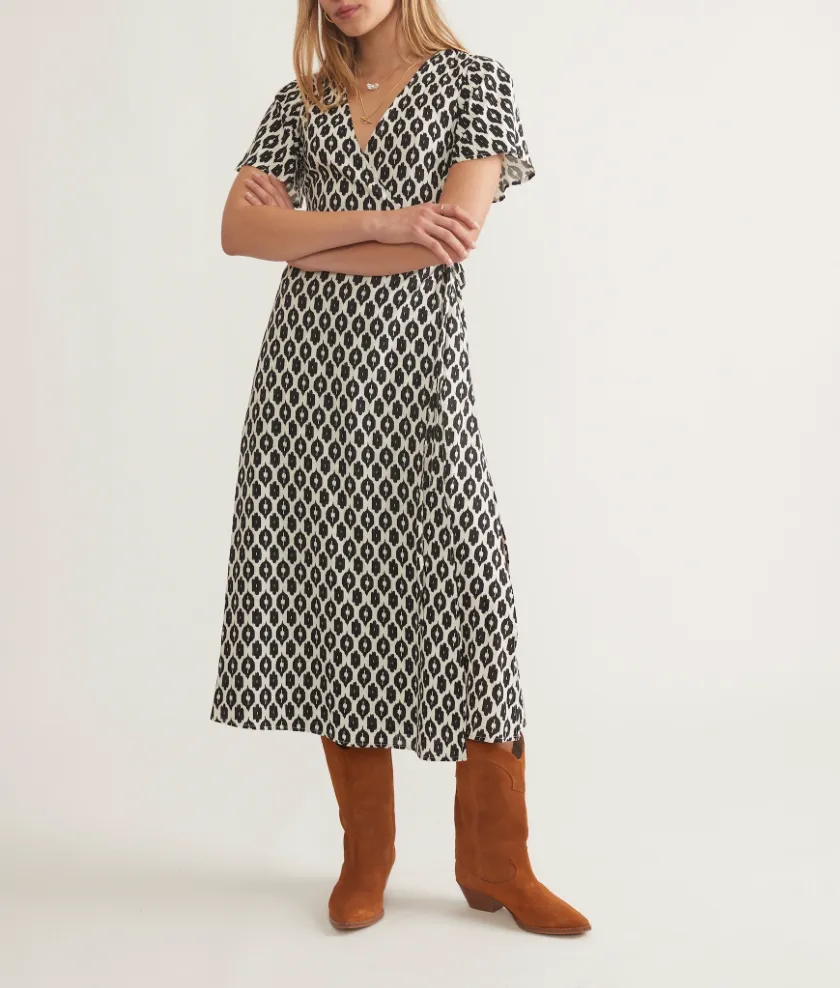 MARINE LAYER EMLYN MIDI DRESS