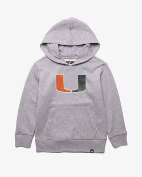 MIAMI HURRICANES DISTRESSED IMPRINT '47 HEADLINE HOOD KIDS