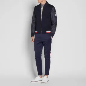 Moncler Gamme Bleu Waffle Bomber JacketNavy