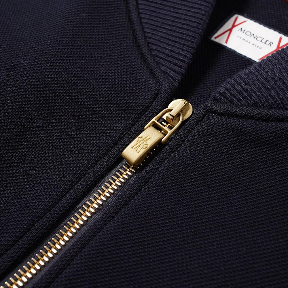 Moncler Gamme Bleu Waffle Bomber JacketNavy