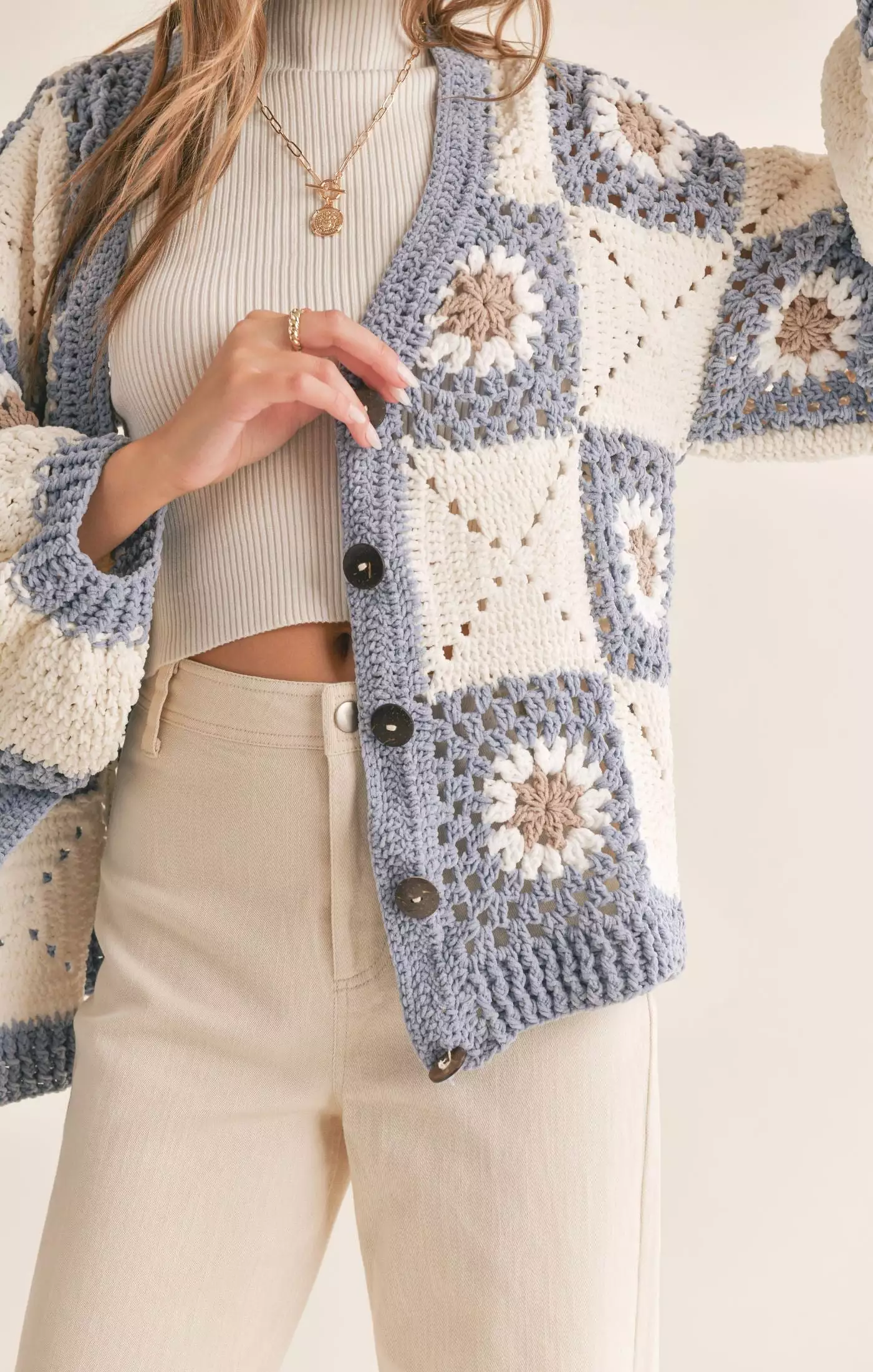 Myriam Daisy Crochet Cardigan