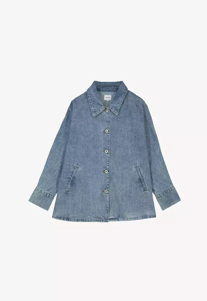 Oversized Light Blue Denim Jacket