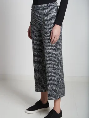 Pantalone Cropped in cotone elasticizzato